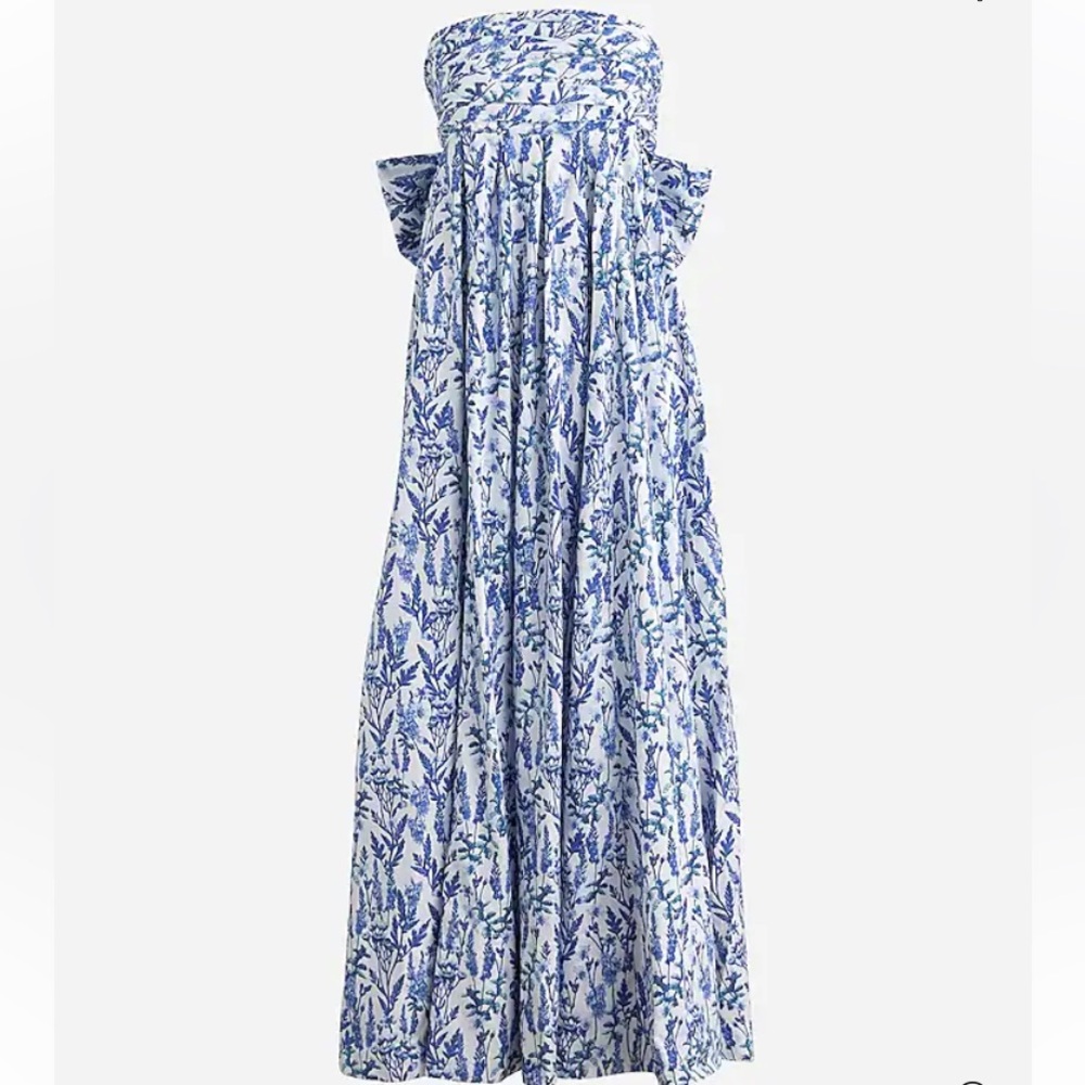 JCrew Collection bow back maxi dress